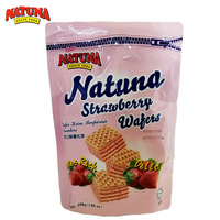 NATUNA吶嘟娜 清真 草莓味威化餅干200g/袋 馬來西亞進口零食包郵